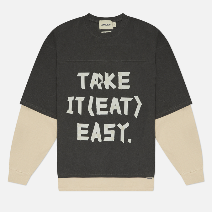 Мужской лонгслив ANGLAN Slogan Layered