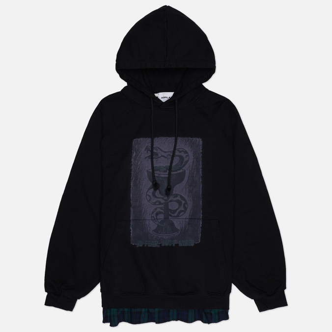 Мужская толстовка ANGLAN Snake Print Shirt Layered Hoodie