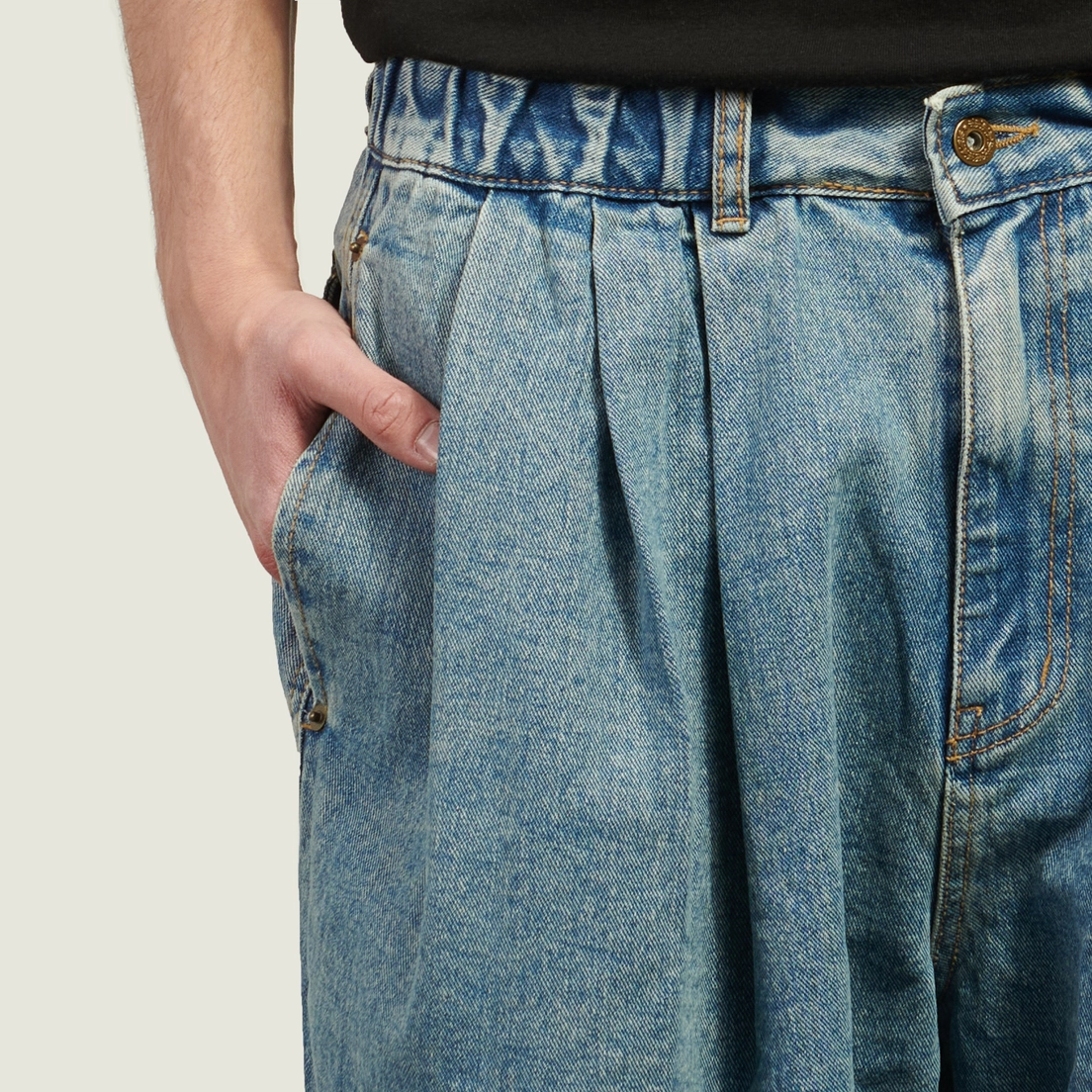 Anglan Мужские джинсы Stone Vintage Denim Balloon