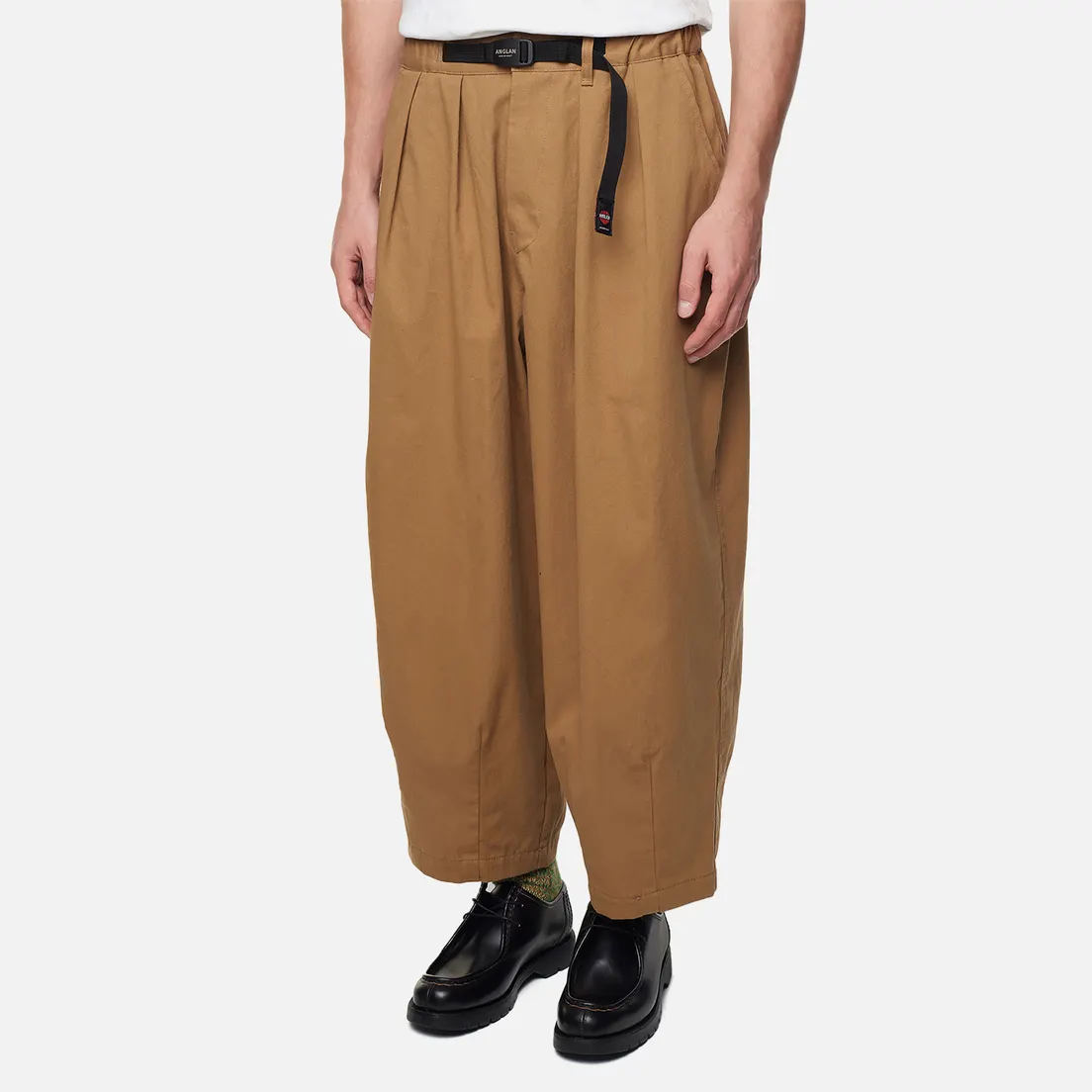 Anglan Мужские брюки Twill Cotton Belt Balloon