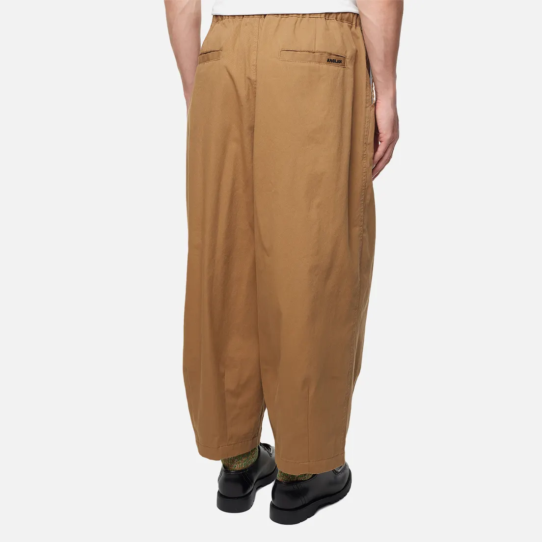 Anglan Мужские брюки Twill Cotton Belt Balloon