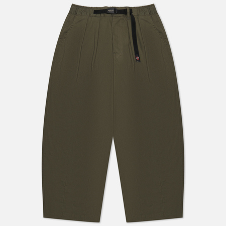 Мужские брюки Anglan Twill Cotton Belt Balloon, цвет оливковый, размер L - фото 1