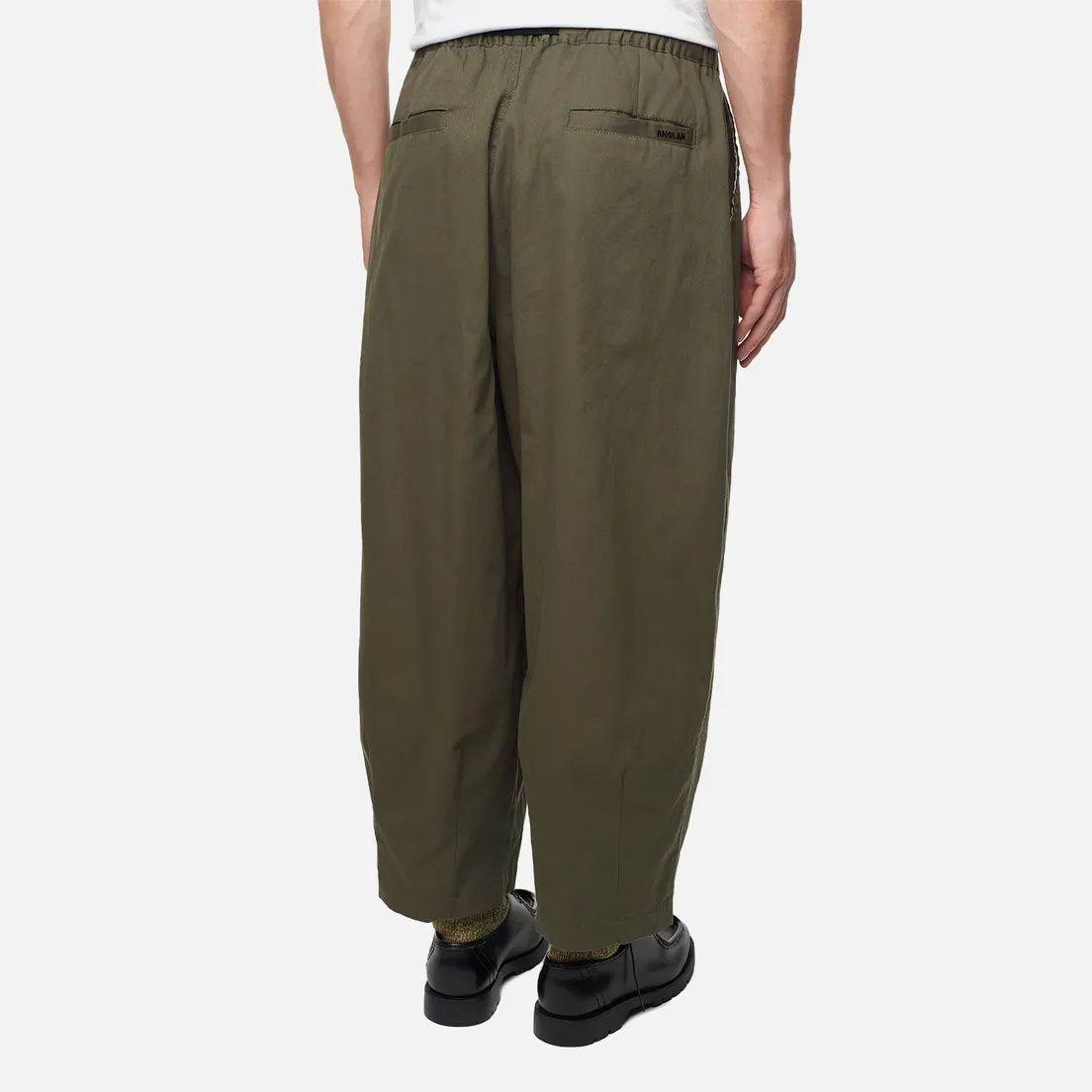 Anglan Мужские брюки Twill Cotton Belt Balloon