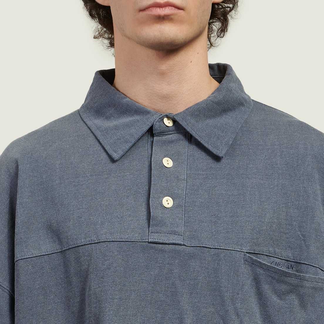 Anglan Мужской лонгслив Typo Print Layered Rugby