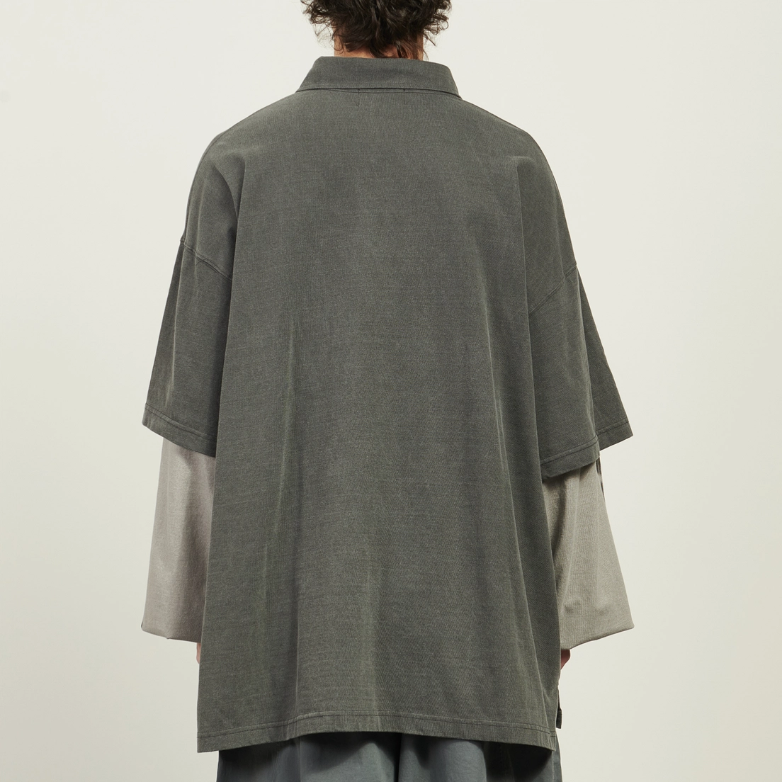 Anglan Мужской лонгслив Typo Print Layered Rugby