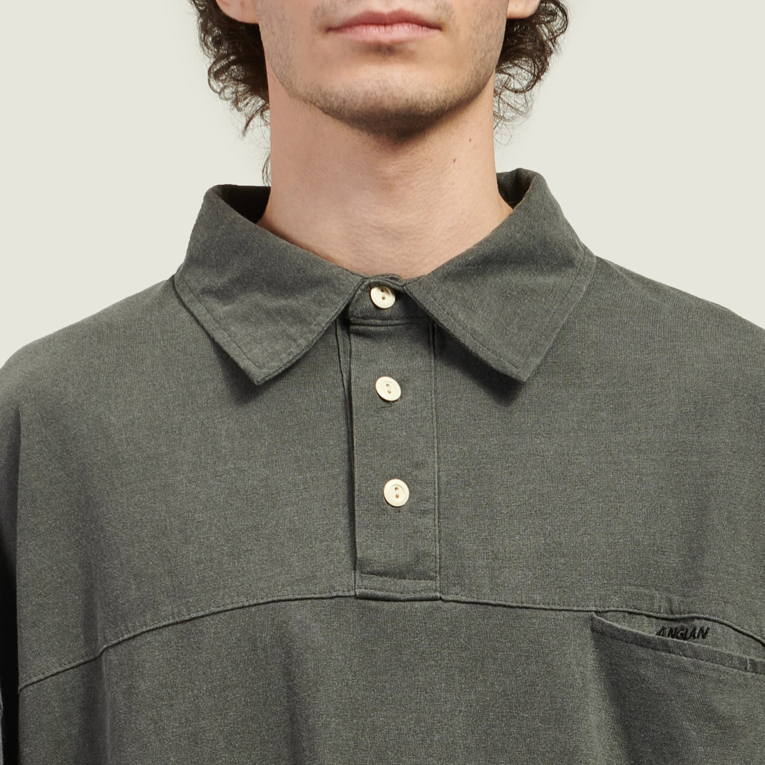 Anglan Мужской лонгслив Typo Print Layered Rugby