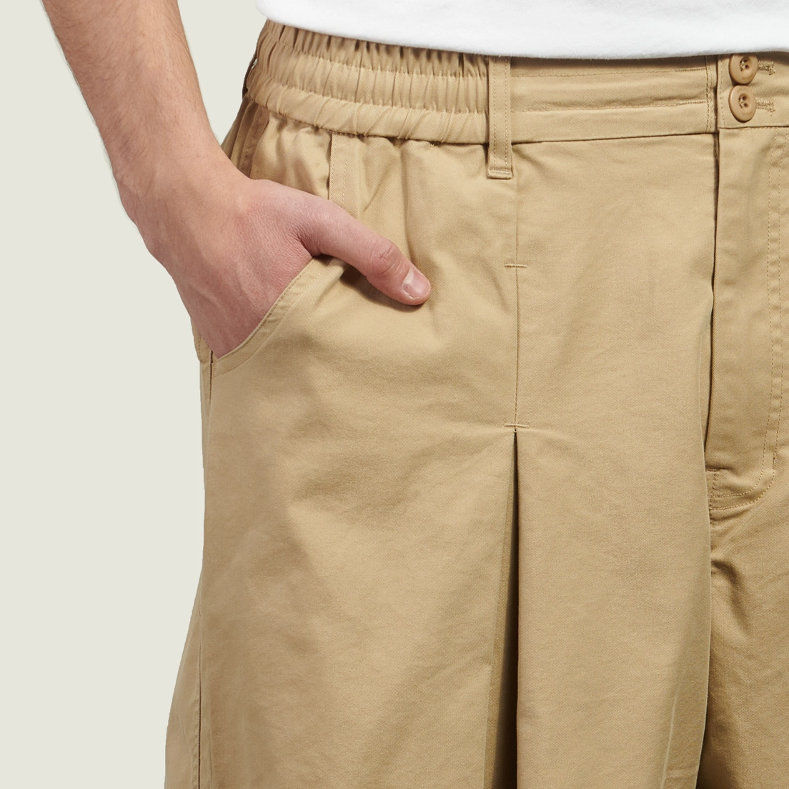 Anglan Мужские брюки Unbalance Long Tuck Balloon