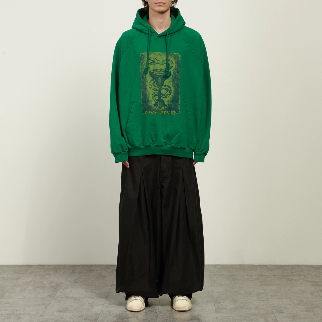 Anglan Мужские брюки Unbalance Long Tuck Balloon