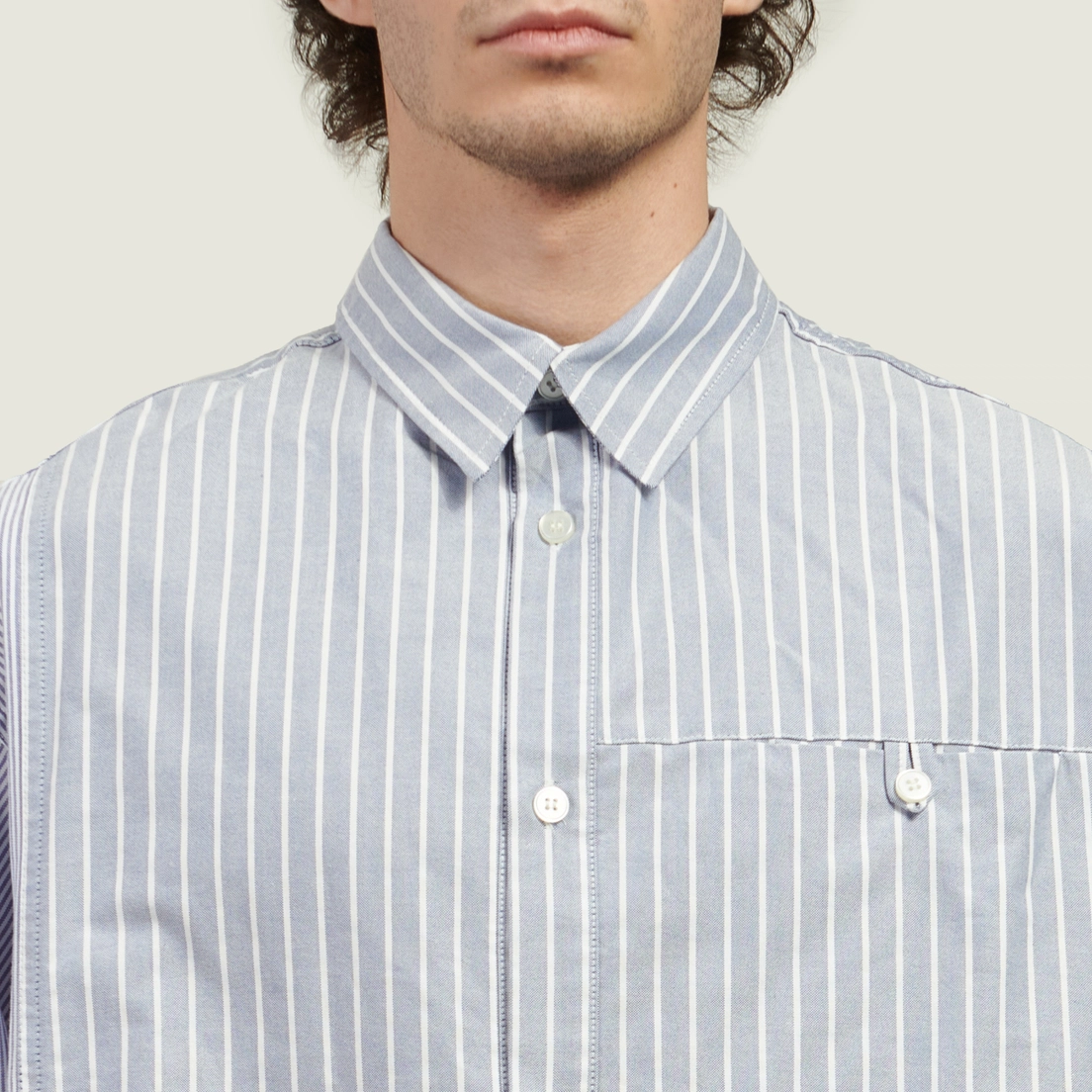 Anglan Мужская рубашка Unbalance Patch Big