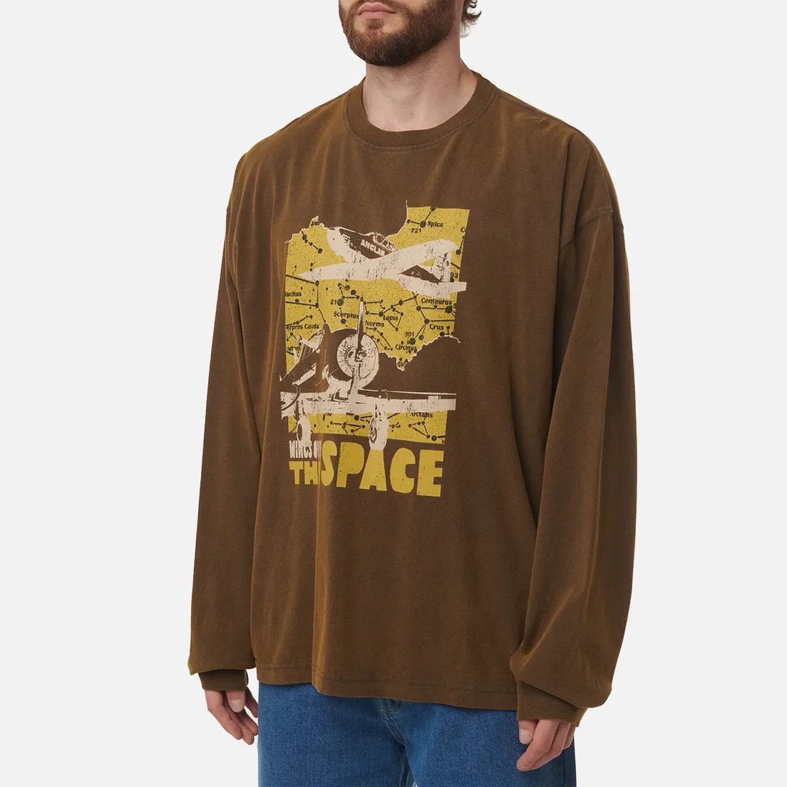 Anglan Мужской лонгслив W.O.T.S Graphic Washed