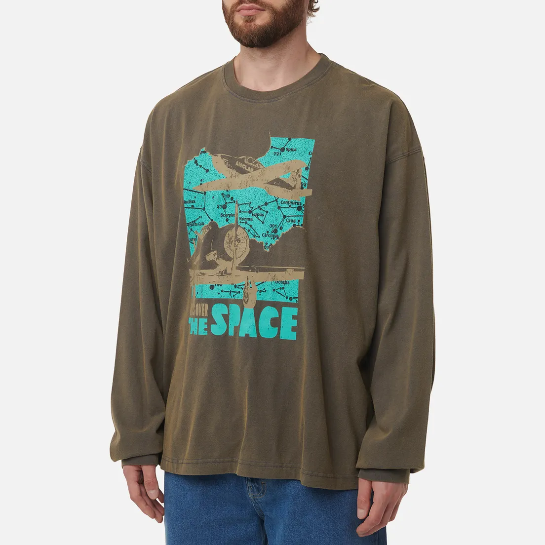 Anglan Мужской лонгслив W.O.T.S Graphic Washed