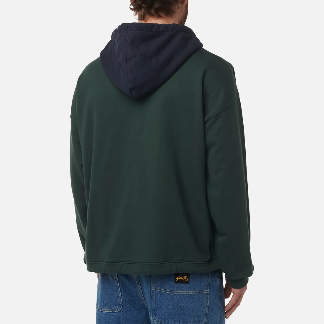Anglan Мужская толстовка Wrap Half Zip Hoodie