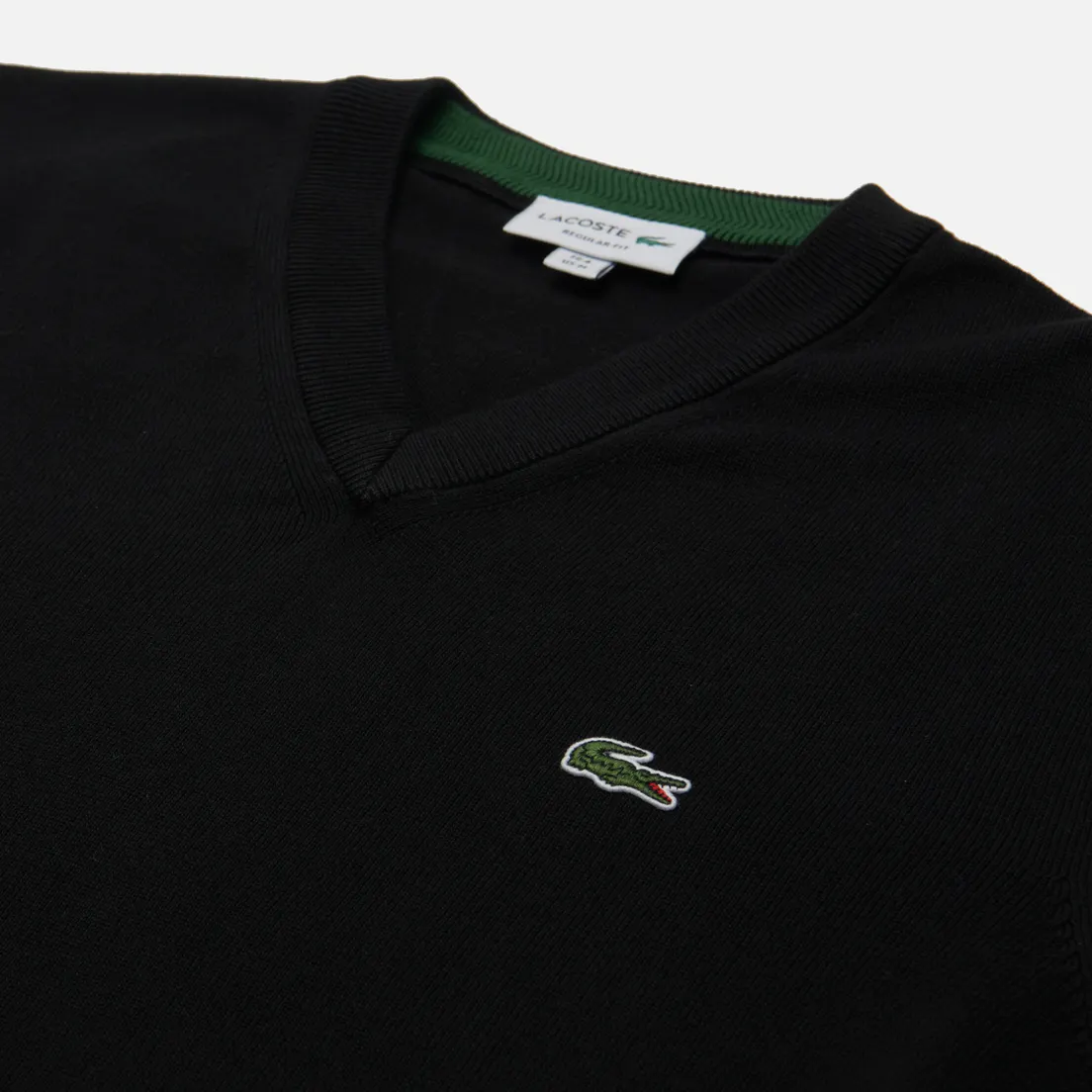 Lacoste Мужской свитер Embroidered Croc Logo Organic Cotton