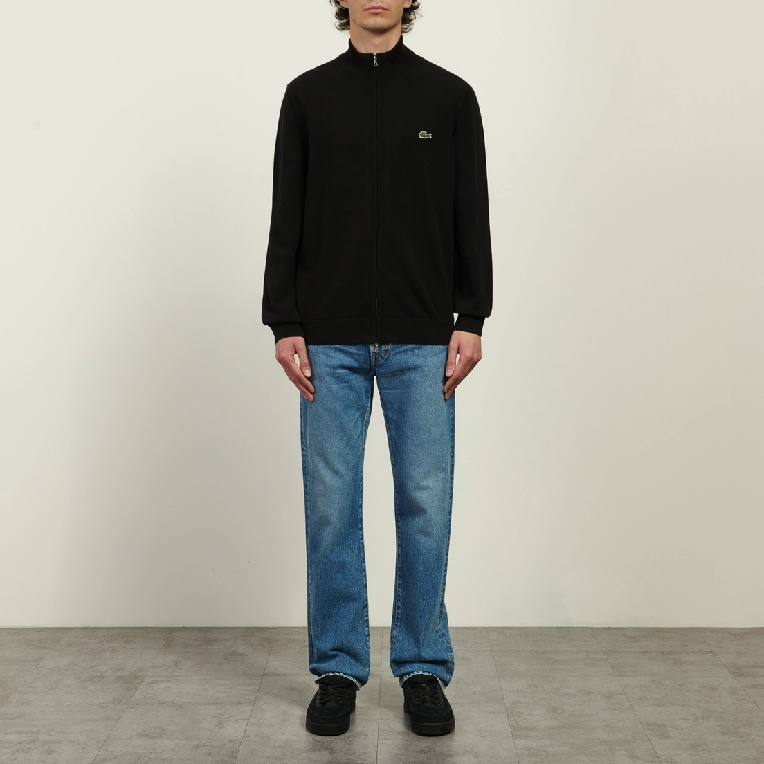 Lacoste Мужской свитер Stand-Up Collar Organic Cotton Zippered