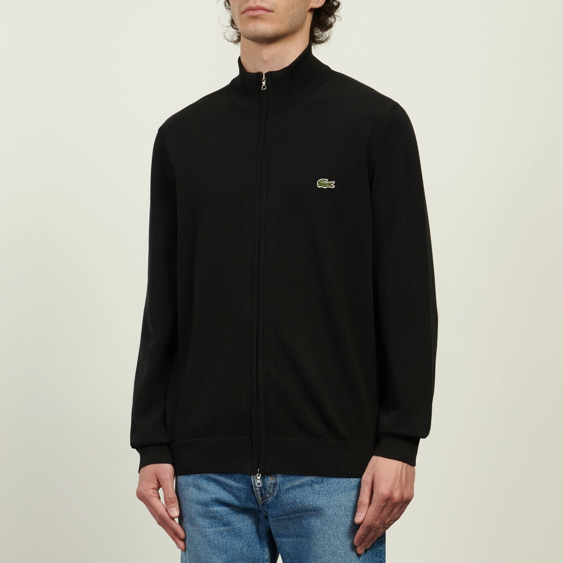 Lacoste Мужской свитер Stand-Up Collar Organic Cotton Zippered
