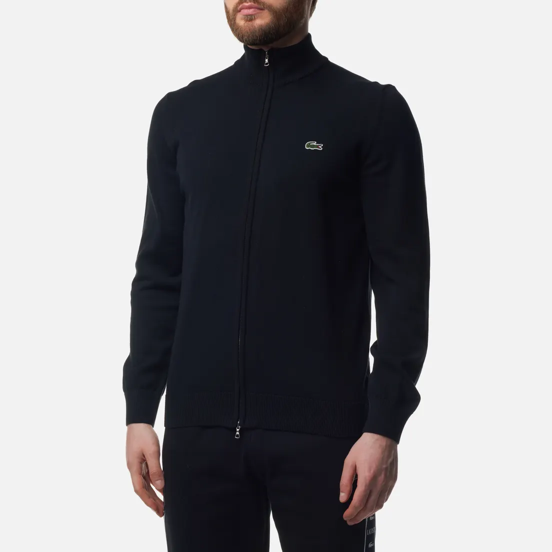 Lacoste Мужской свитер Stand-Up Collar Organic Cotton Zippered