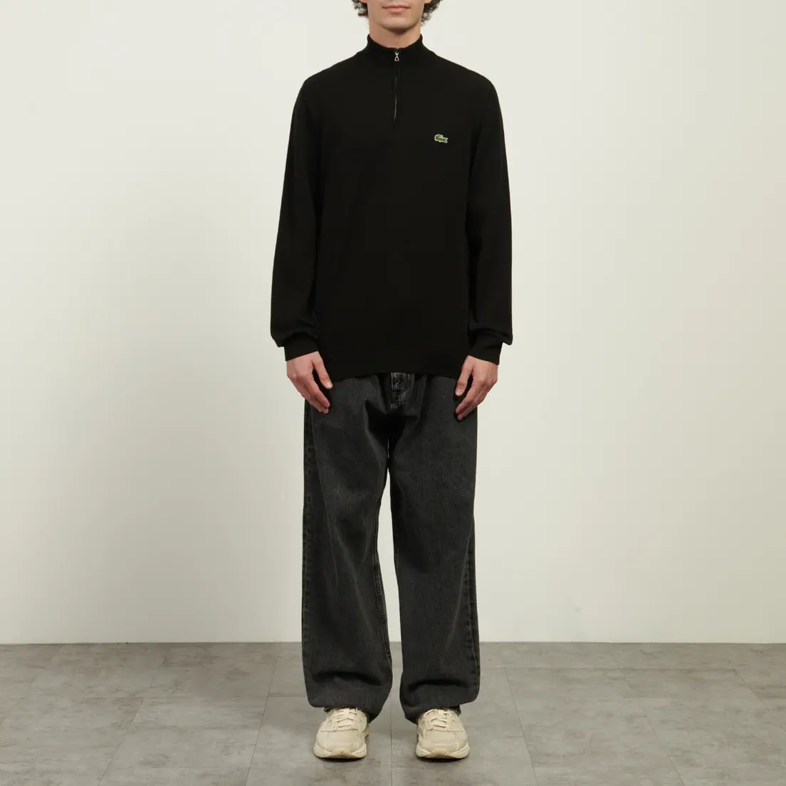 Lacoste Мужской свитер Embroidered Crocodile Half-Zip