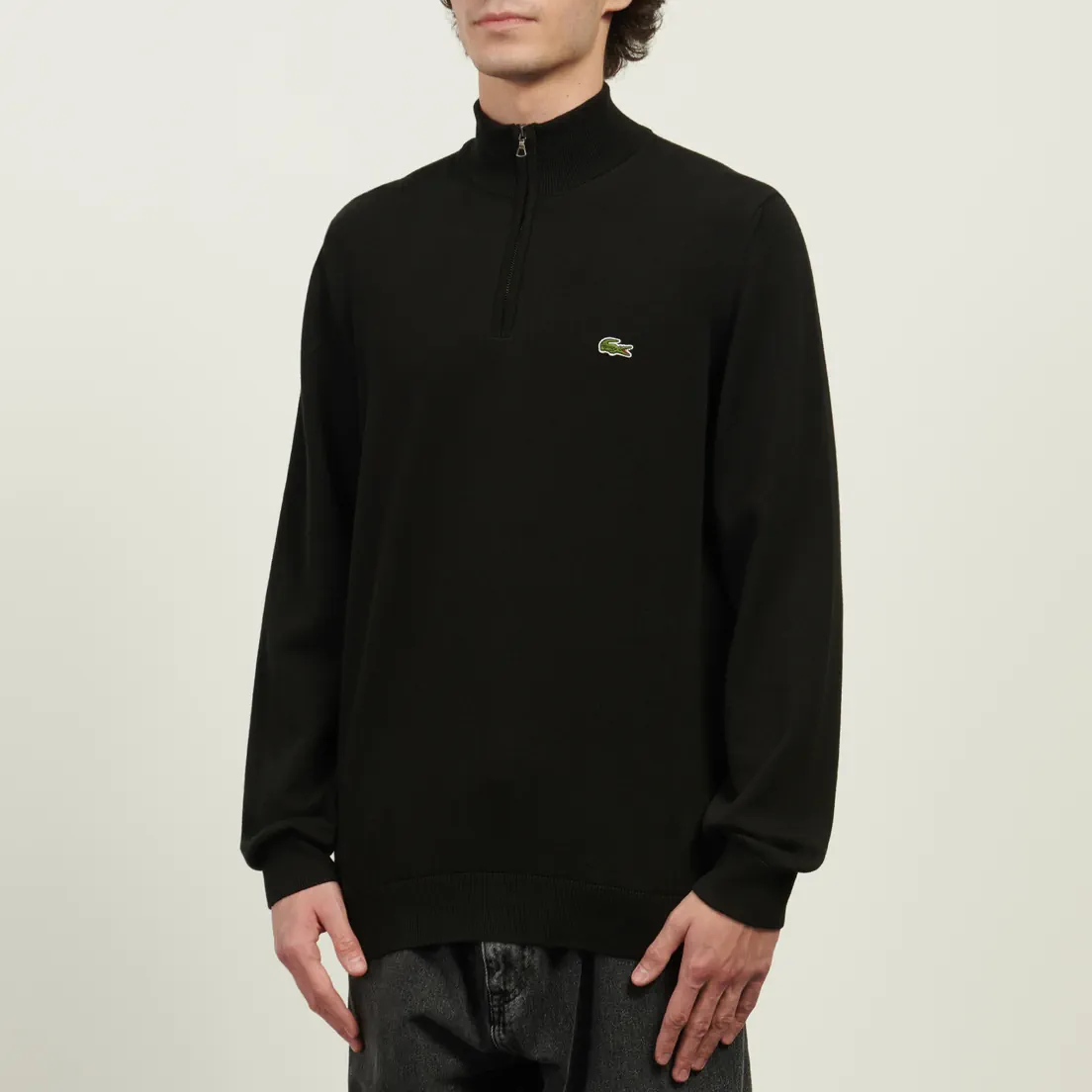 Lacoste Мужской свитер Embroidered Crocodile Half-Zip