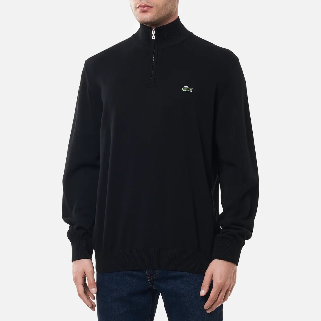 Lacoste Мужской свитер Embroidered Crocodile Half-Zip