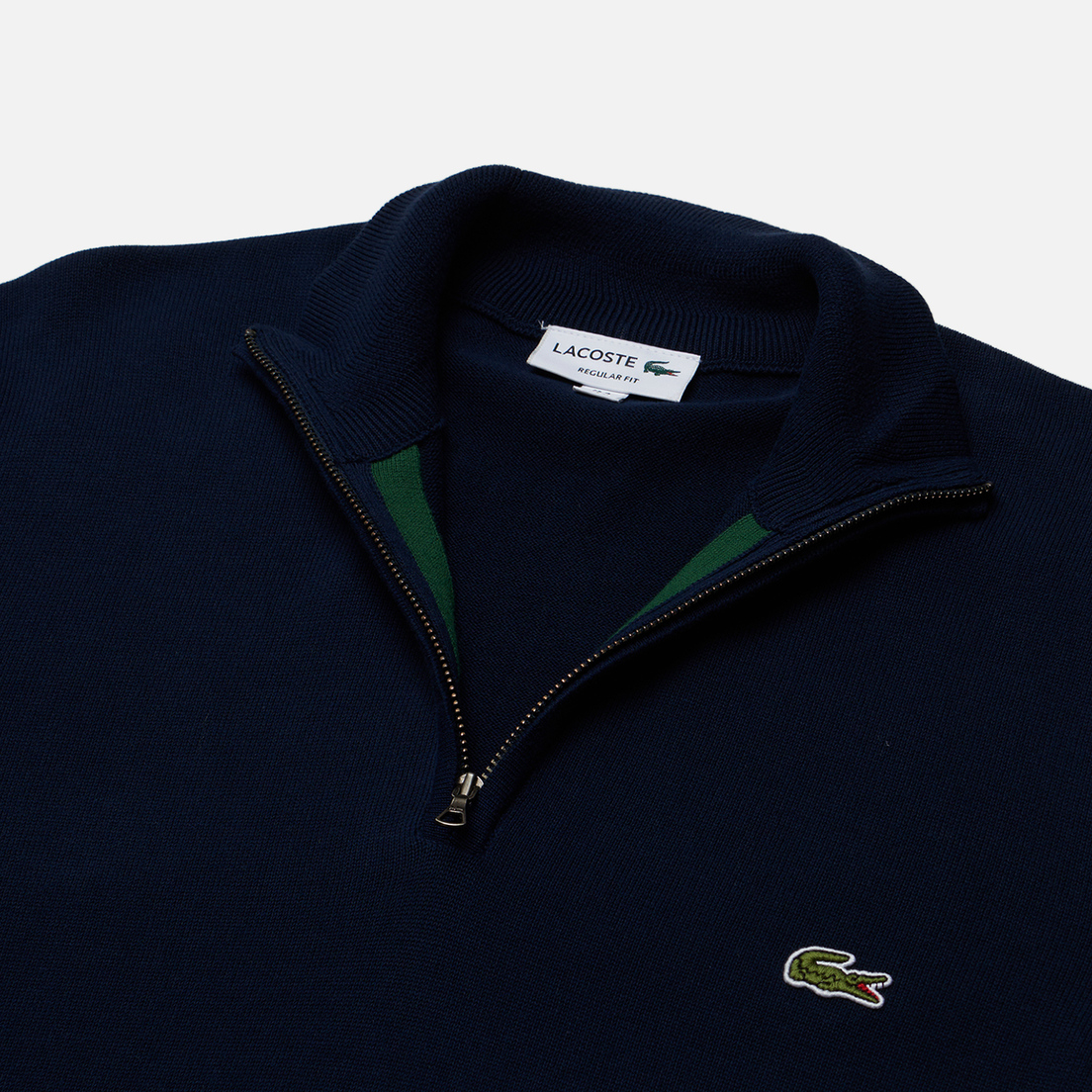 Lacoste Мужской свитер Embroidered Crocodile Half-Zip