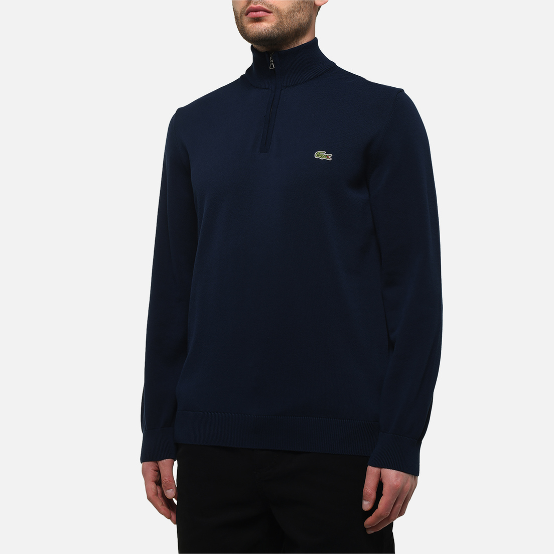 Lacoste Мужской свитер Embroidered Crocodile Half-Zip