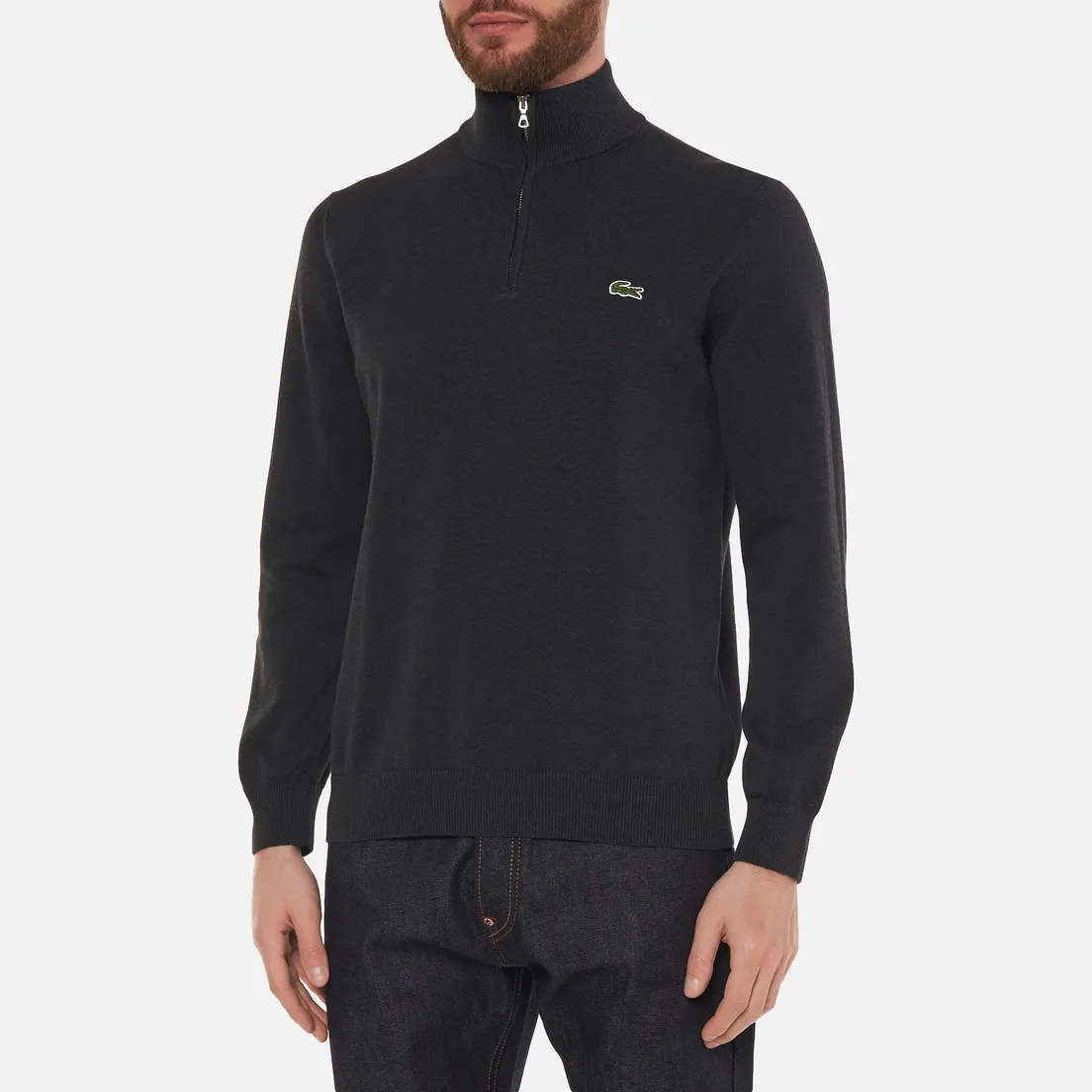 Lacoste Мужской свитер Embroidered Crocodile Half-Zip