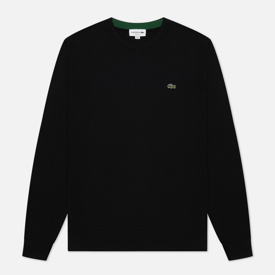 Мужской свитер Lacoste Classic Fit Embroidered Crocodile Black