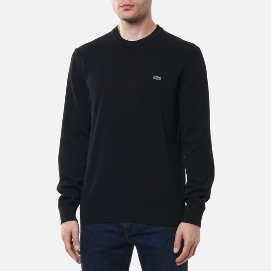 Мужской свитер Lacoste Classic Fit Embroidered Crocodile Black