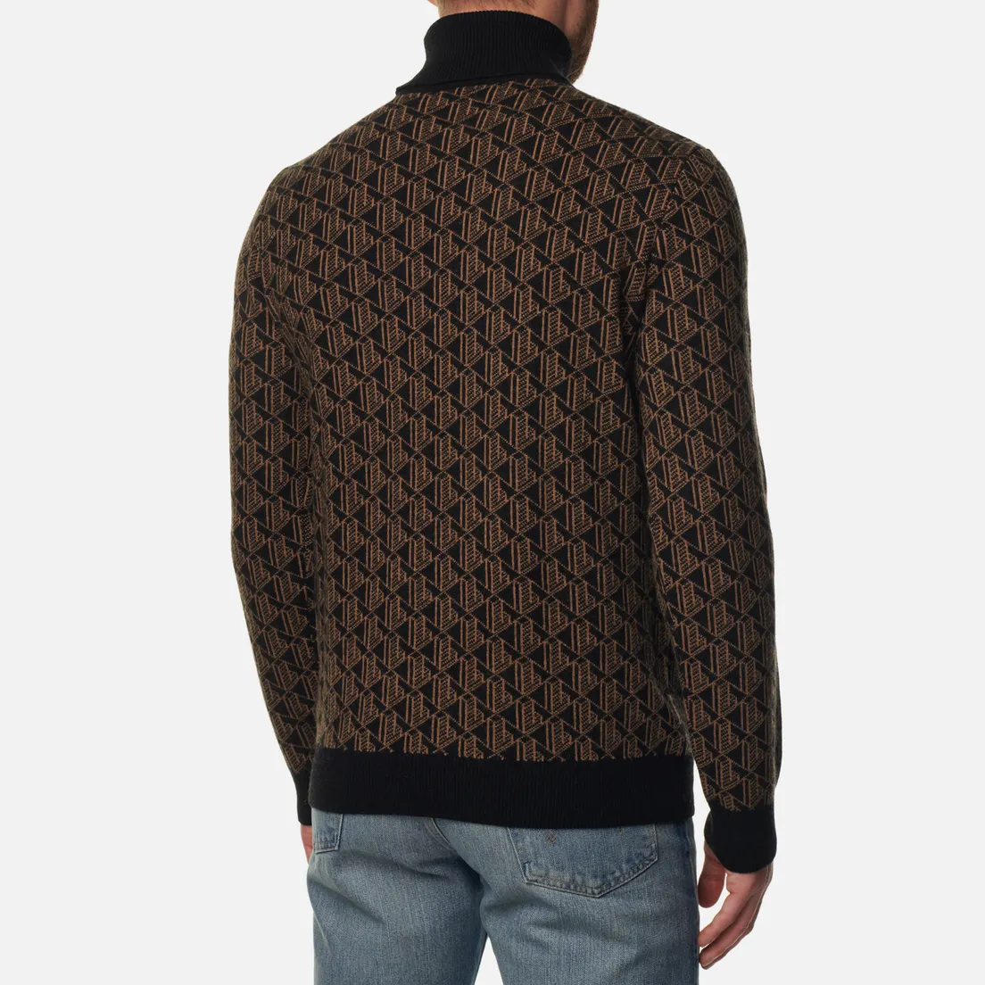 Lacoste Мужской свитер Contrast Collar Monogram