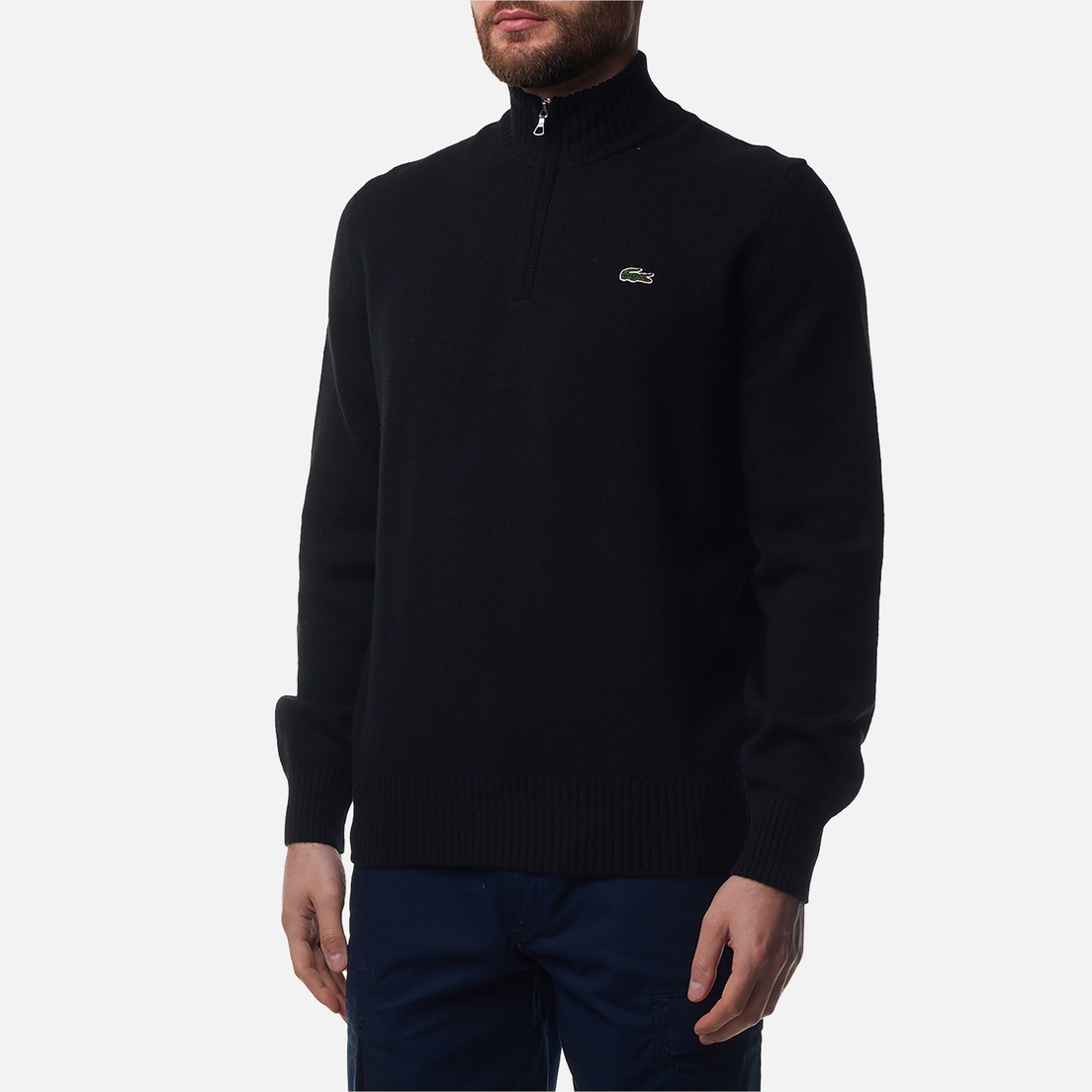 Lacoste Мужской свитер Zipped High Neck Carded Wool