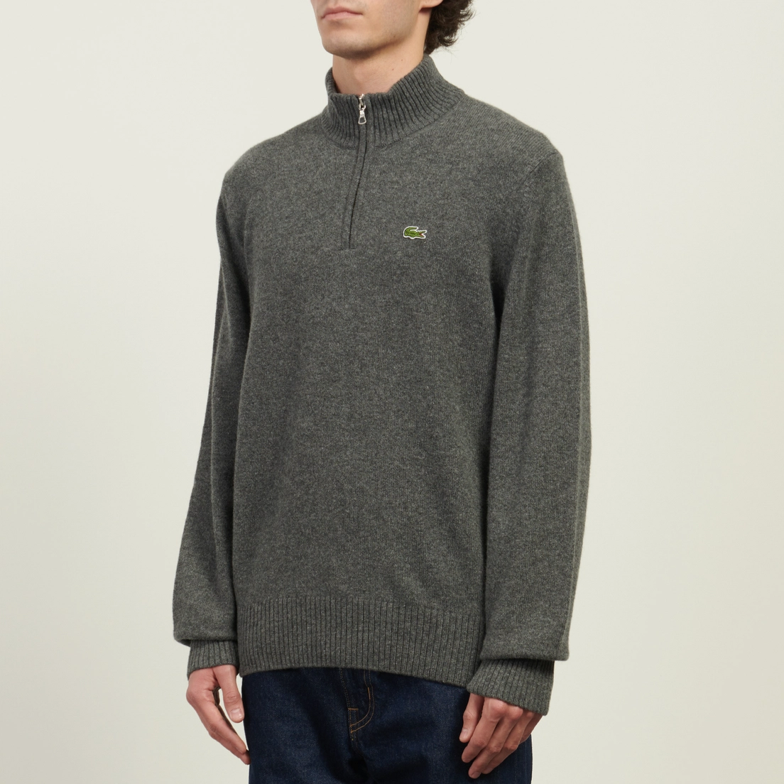 Lacoste Мужской свитер Zipped High Neck Carded Wool