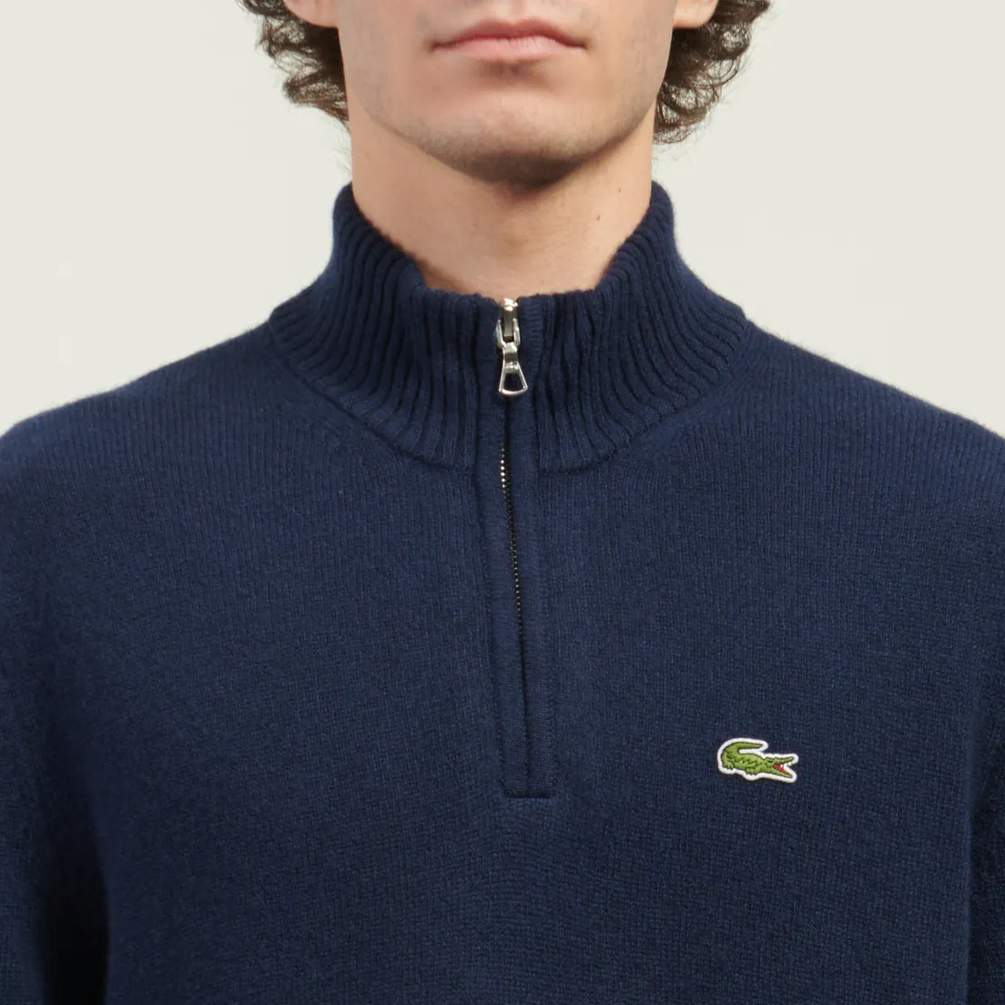 Lacoste Мужской свитер Zipped High Neck Carded Wool