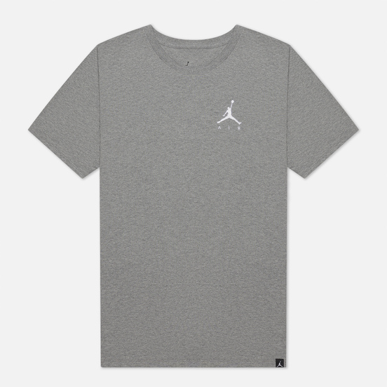 Мужская футболка Jordan Jumpman Air Embroidered Carbon Heather/White