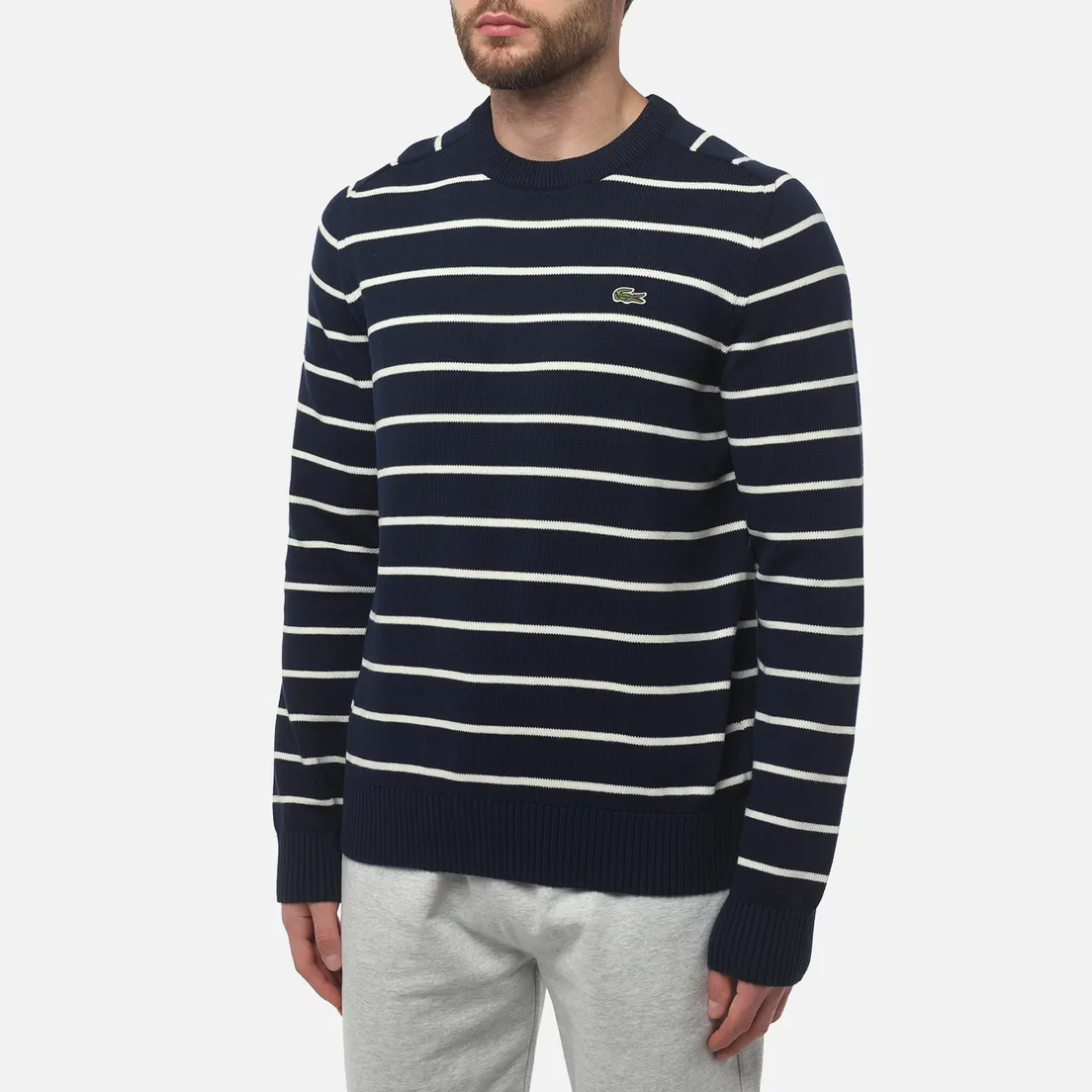 Lacoste Мужской свитер Core Striped Classic Fit