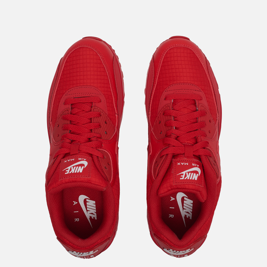Мужские кроссовки Nike Air Max 90 Essential Triple Red University Red/White