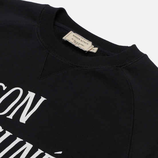 Мужская толстовка Maison Kitsune Palais Royal Classic Crew Neck Black