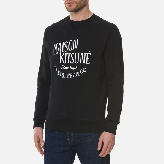 Мужская толстовка Maison Kitsune Palais Royal Classic Crew Neck Black