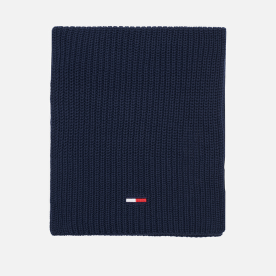 Шарф Tommy Jeans Basic Flag Rib-Knit Twilight Navy