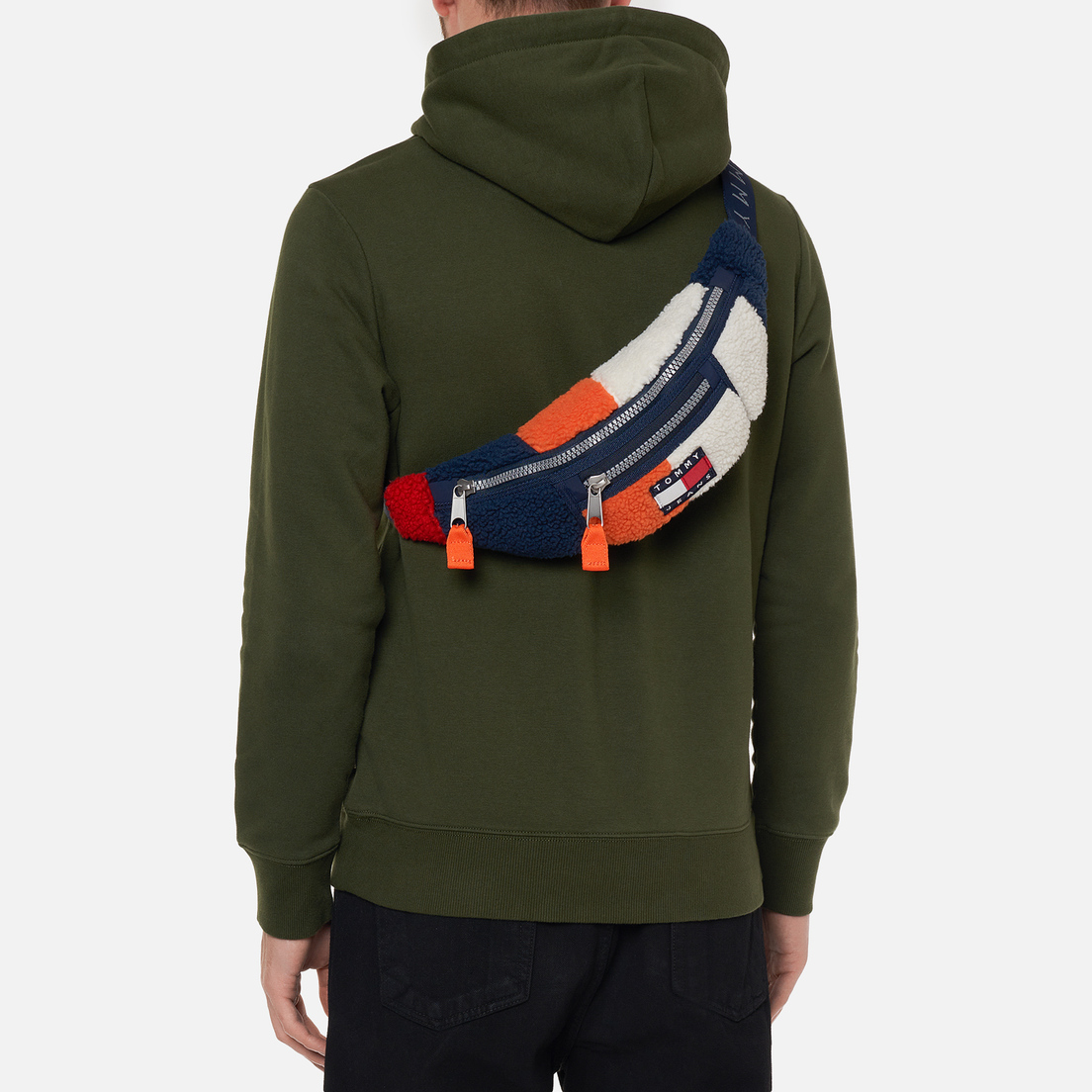 Tommy Jeans Сумка на пояс Heritage Colorblock Sherpa Bumbag