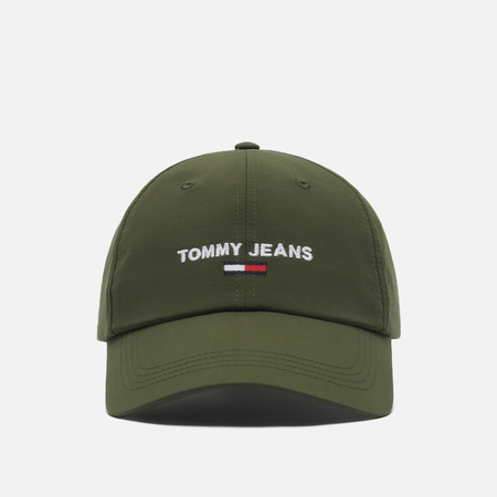 Кепка Tommy Jeans Seasonal Sport, цвет оливковый