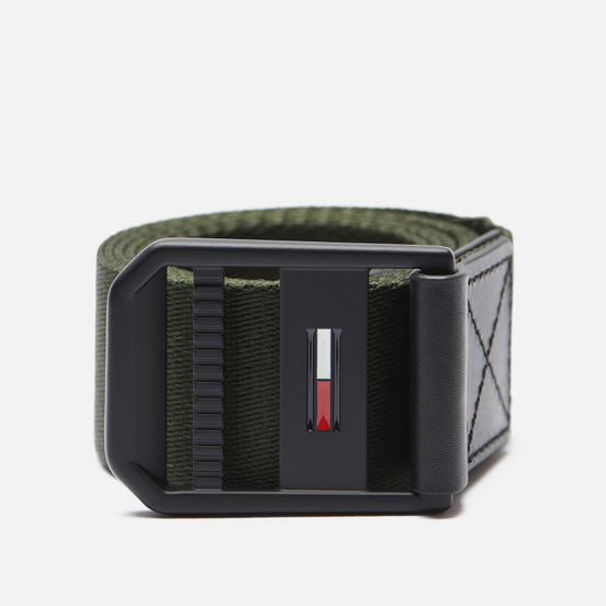 Ремень Tommy Jeans Essential Webbing Logo Dark Olive