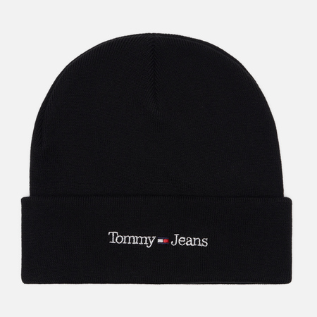фото Шапка tommy jeans logo embroidery, цвет чёрный