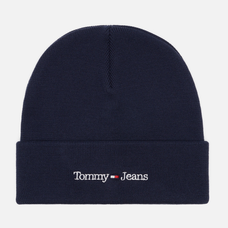 фото Шапка tommy jeans logo embroidery, цвет синий