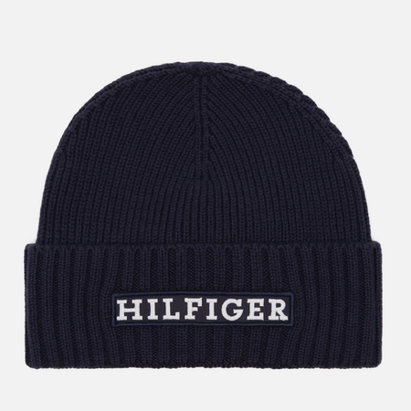фото Шапка tommy jeans hilfiger monotype logo embroidery, цвет синий