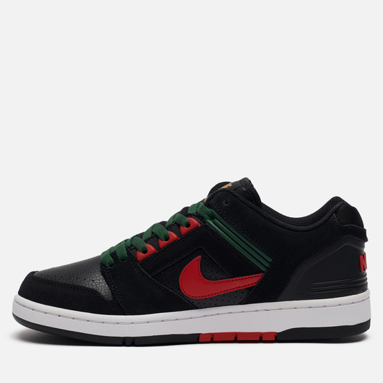 Мужские кроссовки Nike SB Air Force II Low Deep Forest Black/Gym Red/Deep Forest