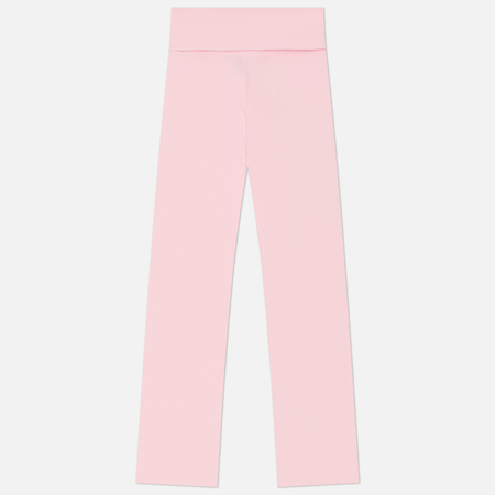 Женские брюки SKIMS Cotton Jersey Foldover, цвет розовый