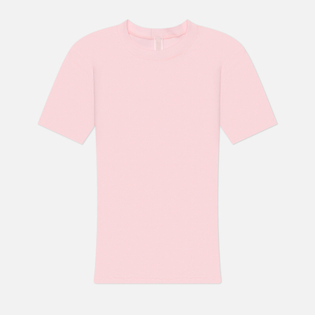 Женская футболка SKIMS Cotton Rib, цвет розовый
