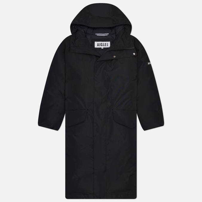 Мужская куртка парка Aigle Long Hooded MTD Ultra Hot, цвет чёрный