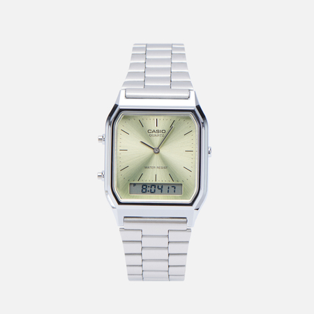 Наручные часы CASIO Vintage AQ-230A-9A, цвет серебряный