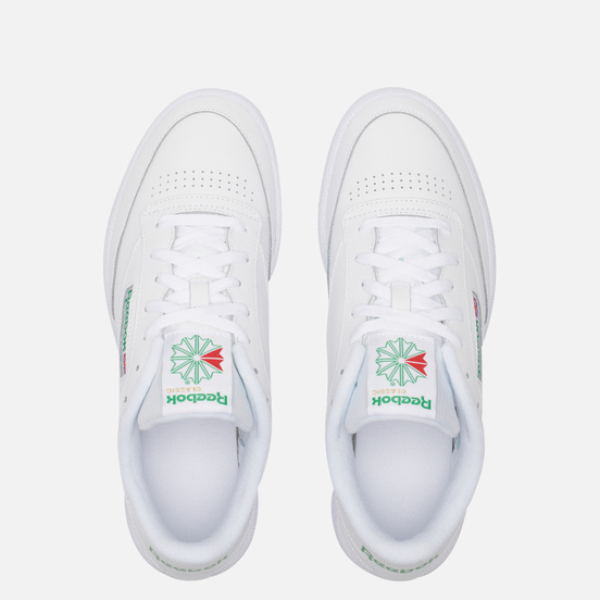 Мужские кроссовки Reebok Club C 85 White/Int-White/Green